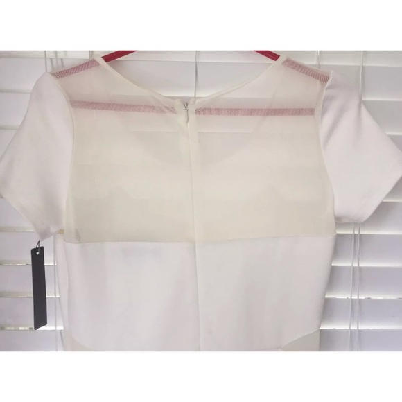 “French Connection” NEW Women's Mesh White Dress - Picture 5 of 5